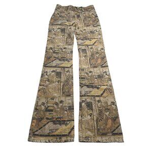 Grover Rad Courtesan Low Rise Jean in Brown Print